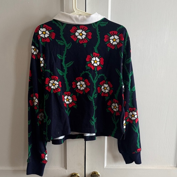 Floral Collared Jersey / Sweater - Picture 6 of 6